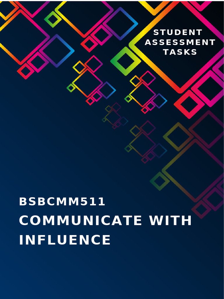 BSBCMM511 Student Assessment Tasks | PDF | Mediation | Communication