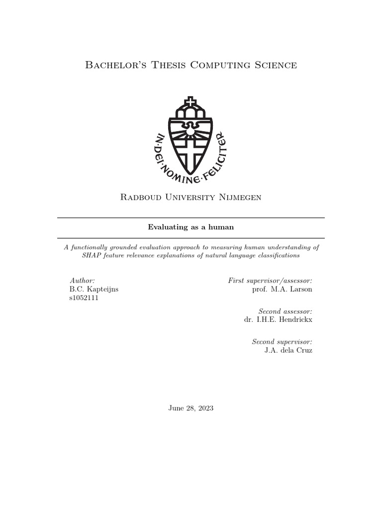 Bachelor's Thesis Computing Science: Radboud University Nijmegen | PDF ...