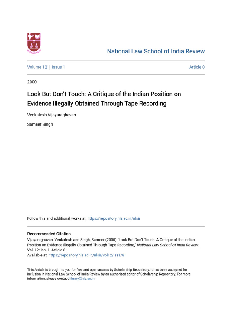 TAPE RECORDER EVIDENCE | PDF | Evidence (Law) | Hearsay