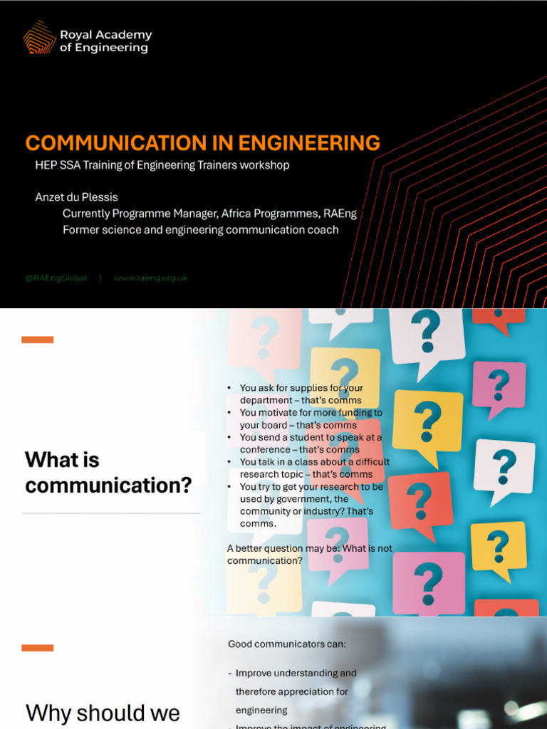 1.6 Communication in Engineering - Anzet Du Plessis - PDF To Share ...