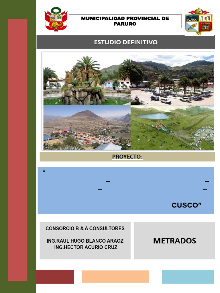 00 Costos y Presupuestos Tantarpata Ccapi | PDF