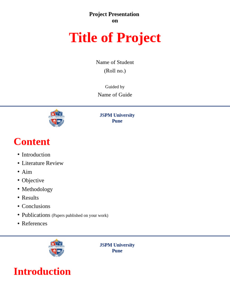 M. Tech Presentation Format | PDF | Materials