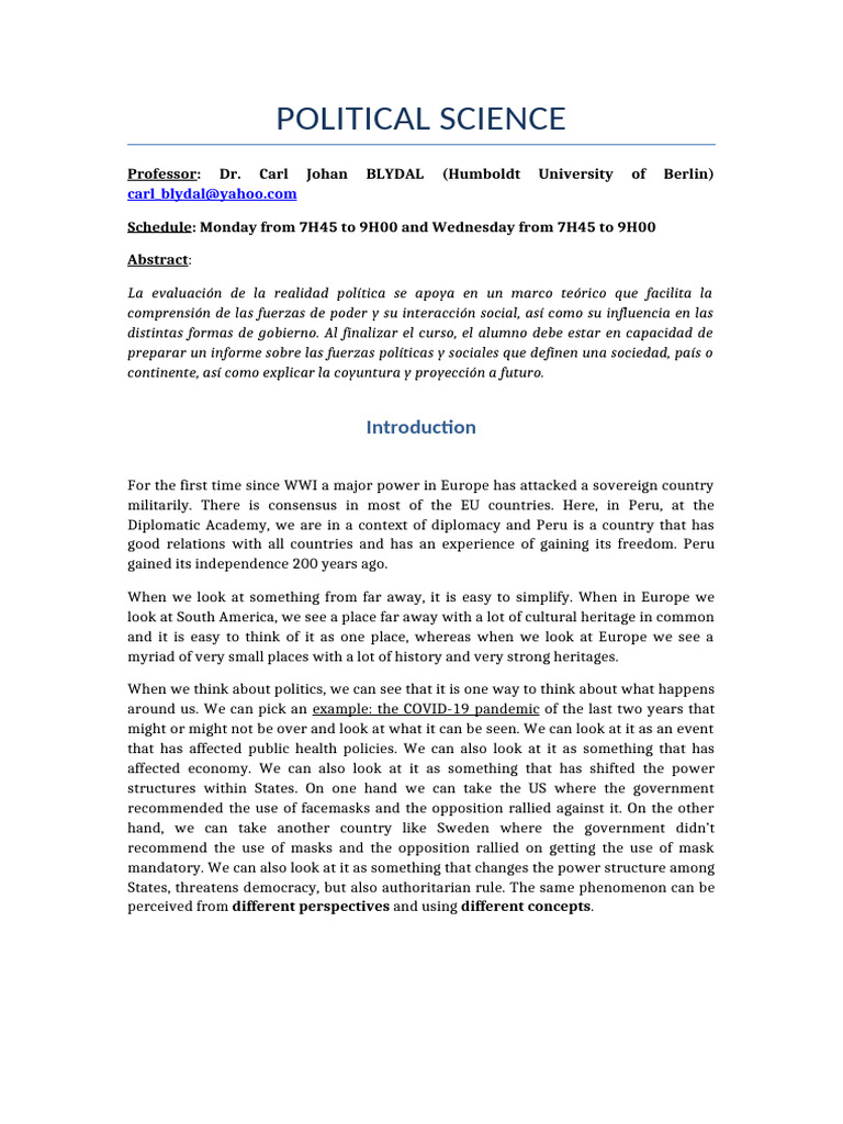 Understanding Political Science Basics | PDF | Institution | Nationalism