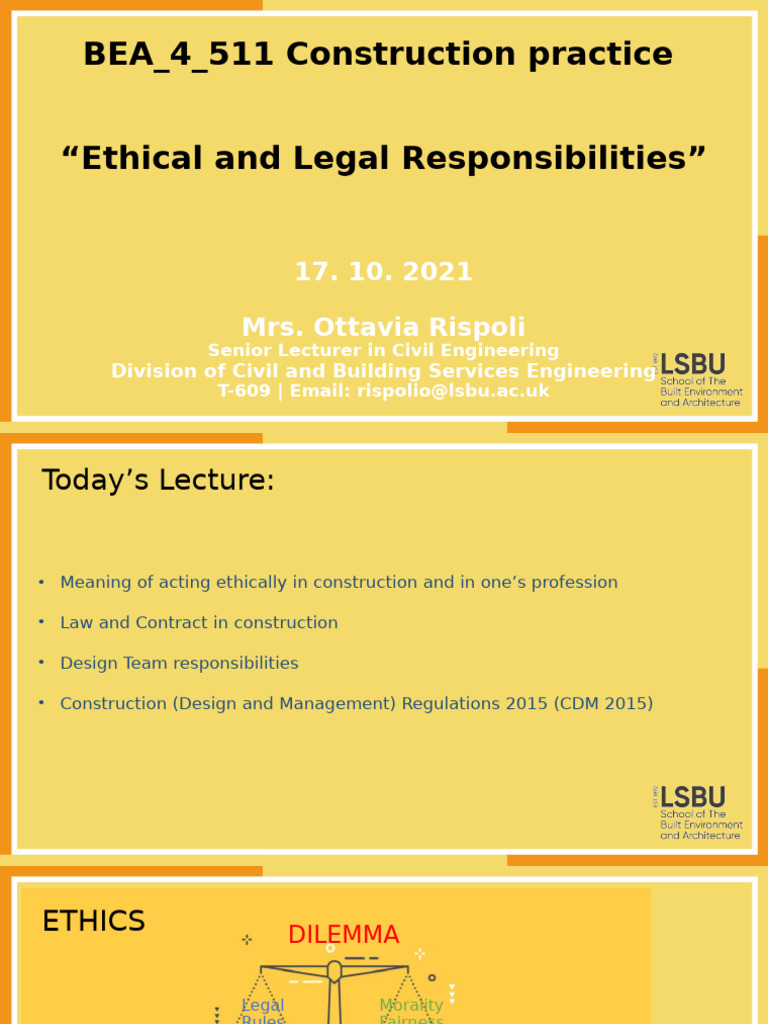 BEA - 4 - 486 - Ethical and Legal Responsibilities - 2022-23 | PDF ...