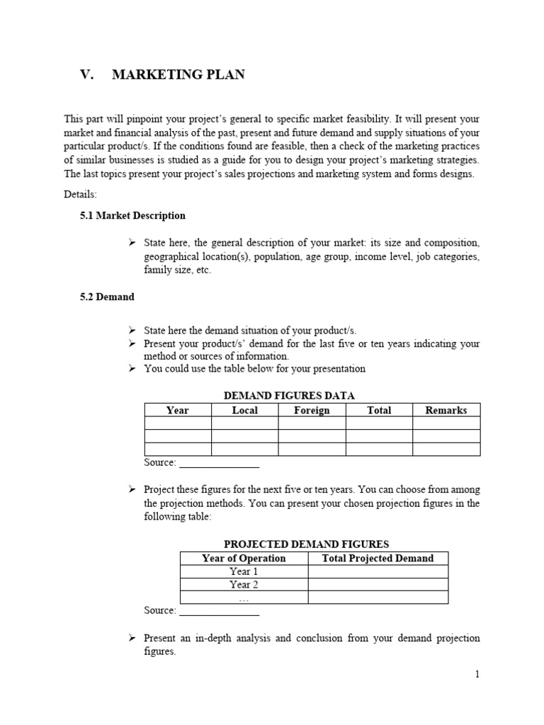 Part 5. Marketing Plan | PDF | Marketing | Business