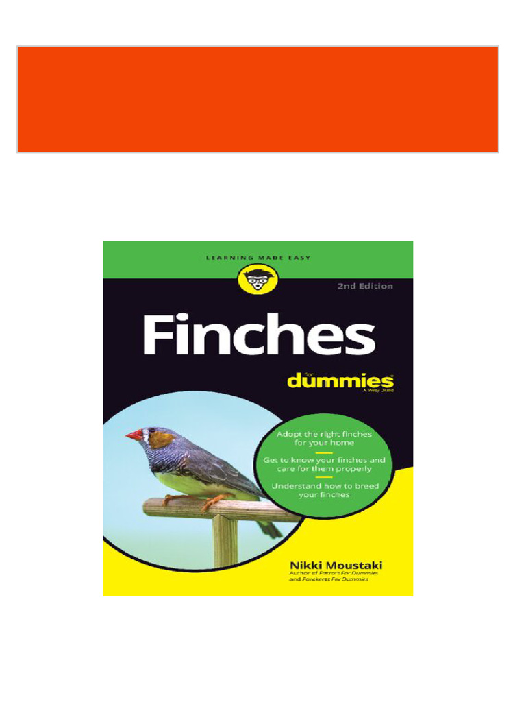 [FREE PDF sample] FINCHES FOR DUMMIES 2nd Edition Nikki Moustaki ebooks ...
