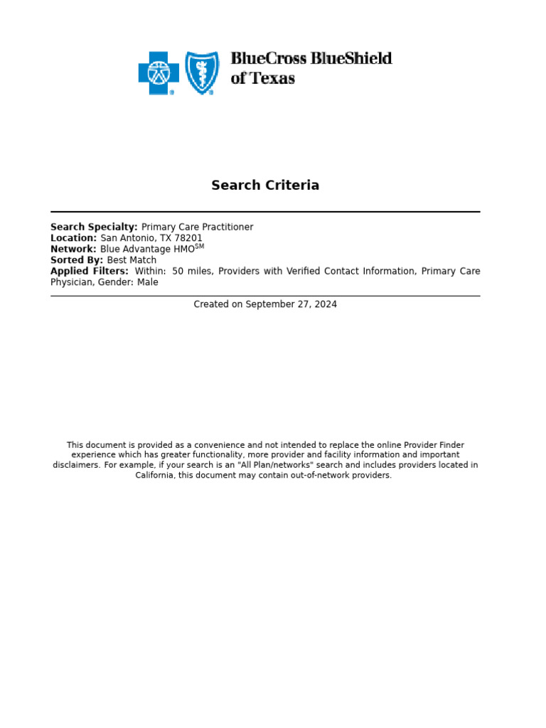Provider Results | PDF | Doctor Of Medicine | Primary Care