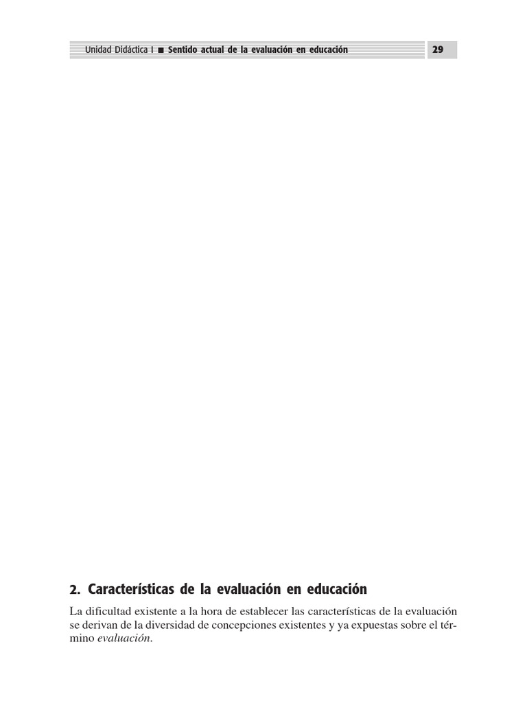 Características y funciones de la evaluación educativa | PDF ...