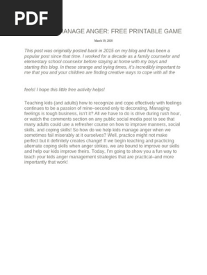 Help Kids Manage Anger