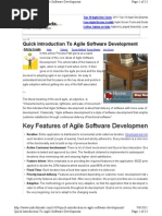 Key Features of Agile Software Development