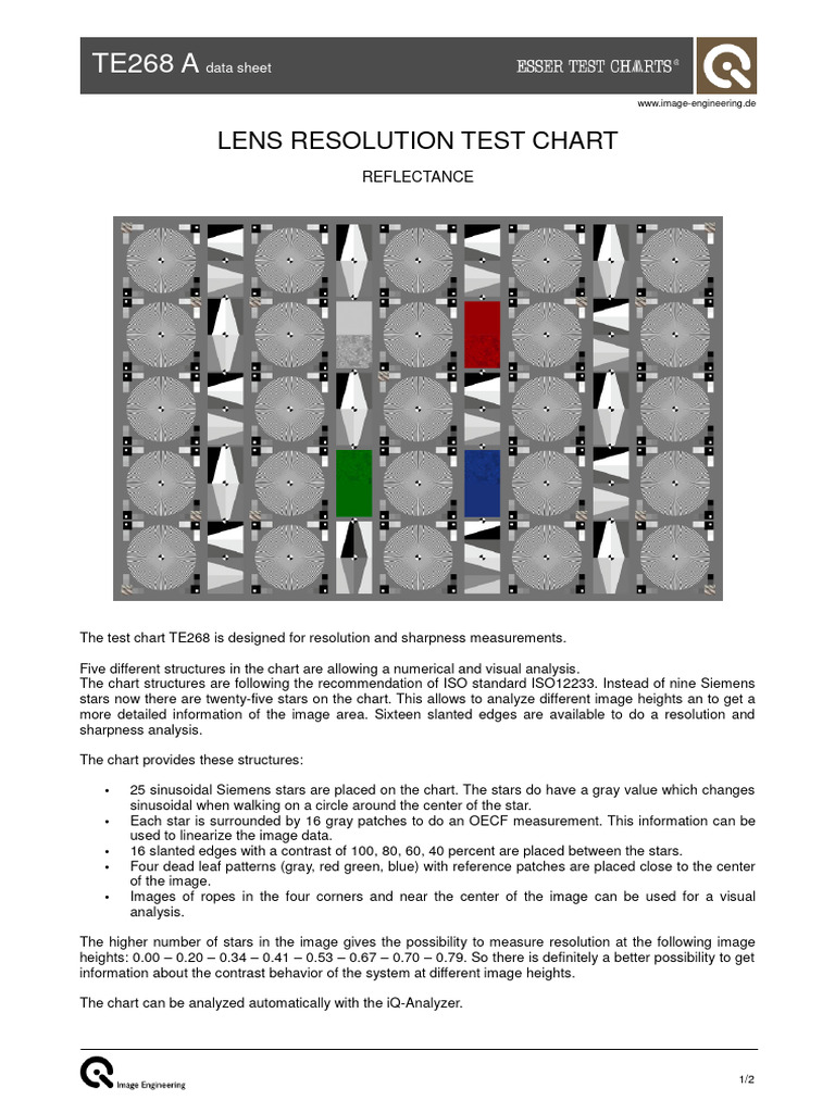 d-2013-02 TE268A Datasheet | PDF | Contrast (Vision) | Electromagnetic ...