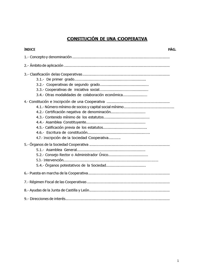 Guía para Crear una Cooperativa | PDF | Cooperativa | Impuestos