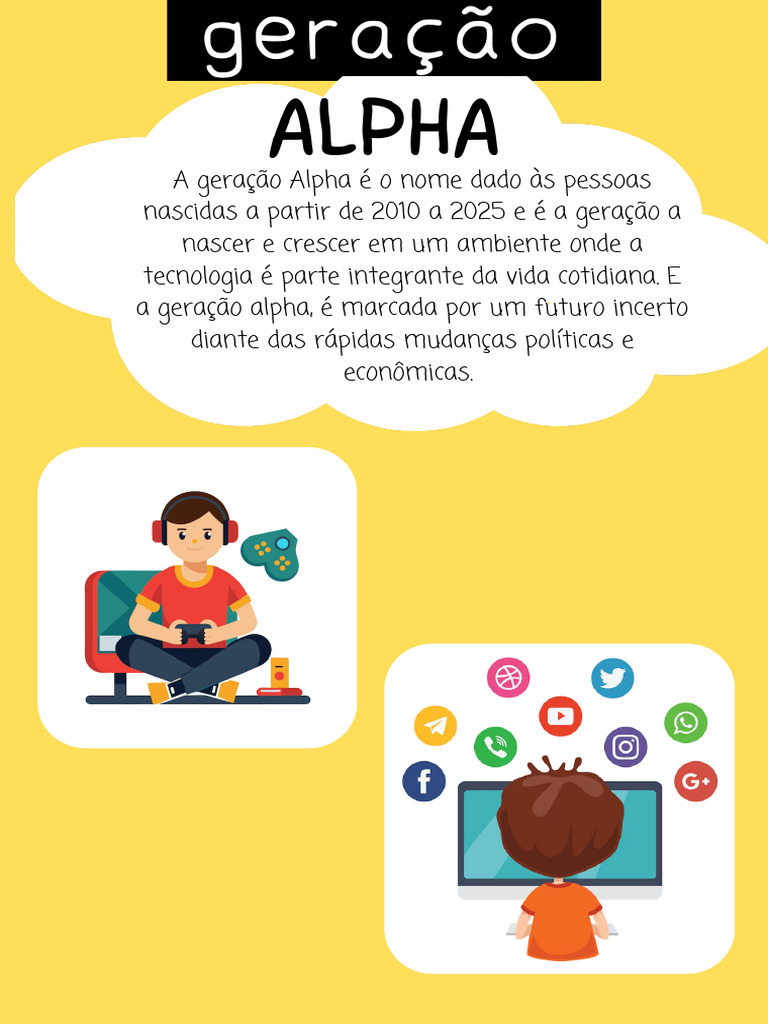 Características da Geração Alpha | PDF | Política