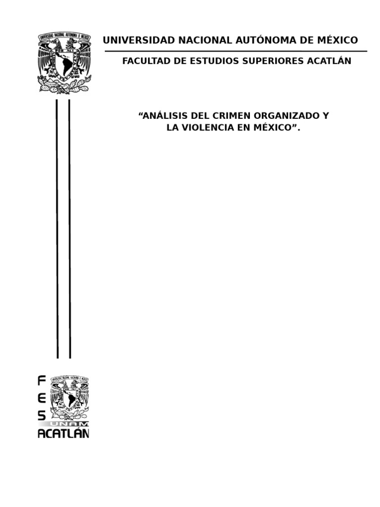 Crimen Organizado y Violencia en México | PDF | Crimen organizado | México