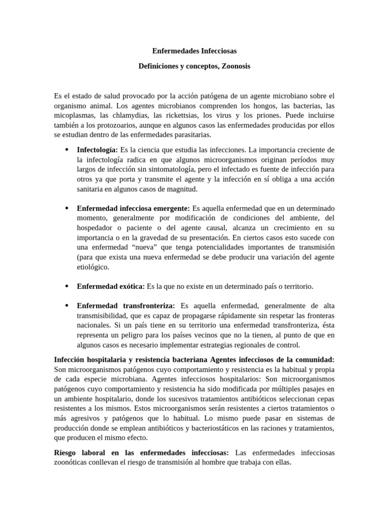 Enfermedades Infecciosas y Zoonosis | PDF | Infección | Virus