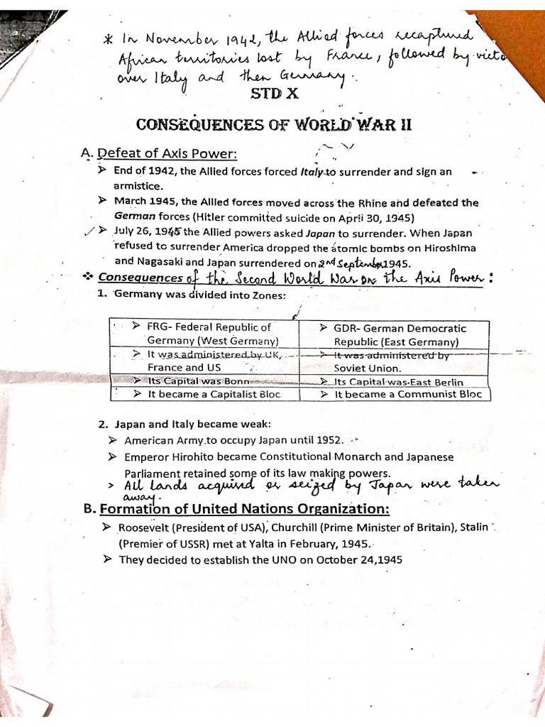 Consequences of World War II | PDF