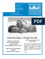 Christ The King: A People For Life: From: God