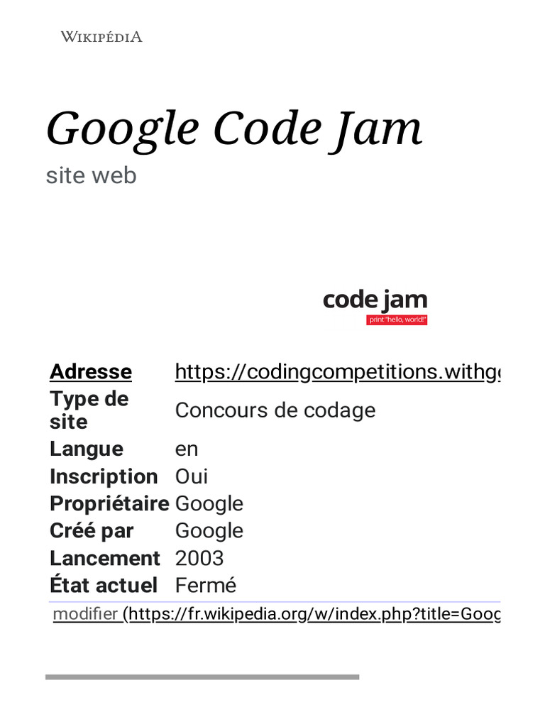 Fin du Google Code Jam 2023 | PDF | Programmation informatique ...