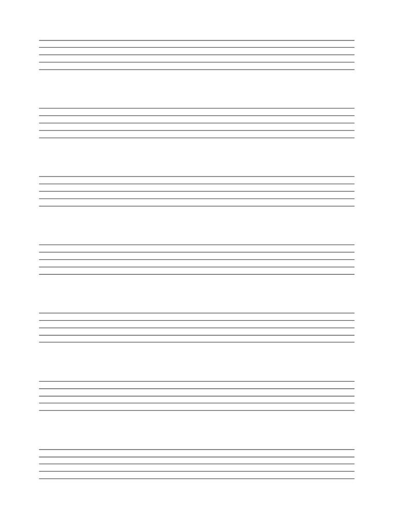 Blank Staff Paper | PDF