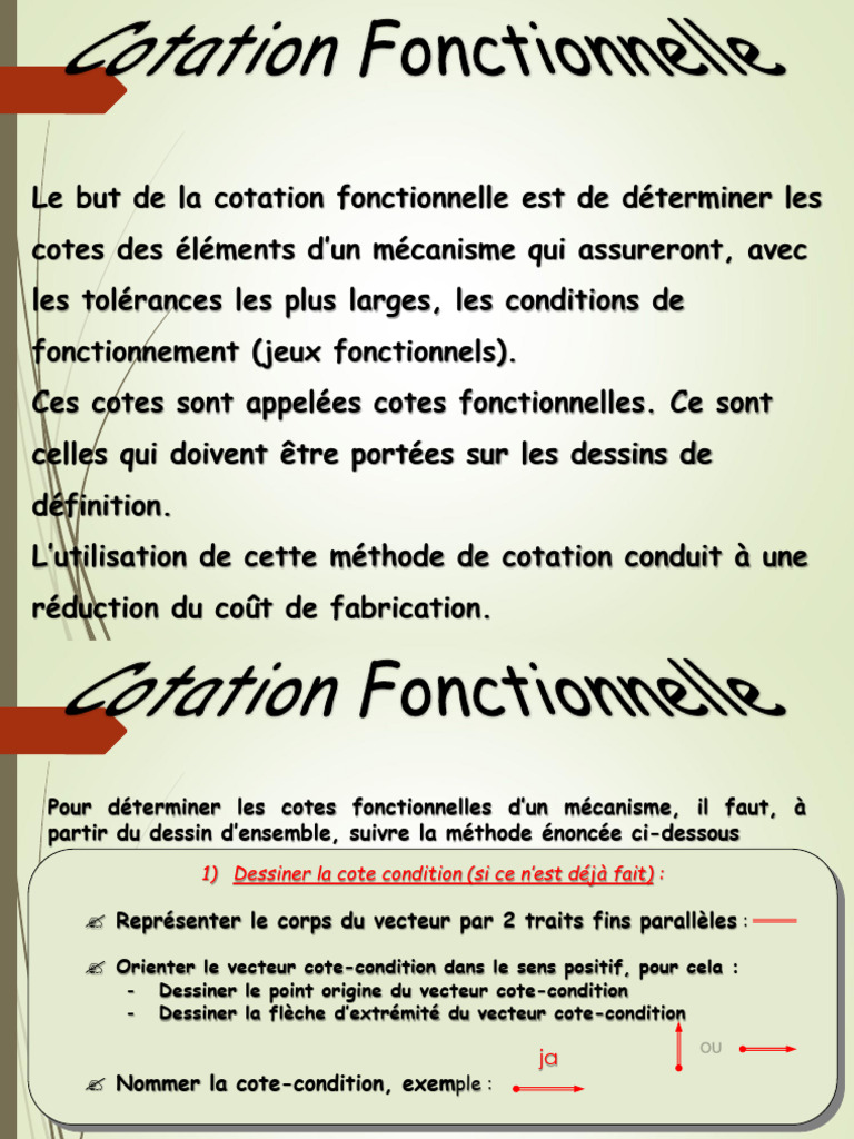 Objectif et Méthode de Cotation Fonctionnelle | PDF