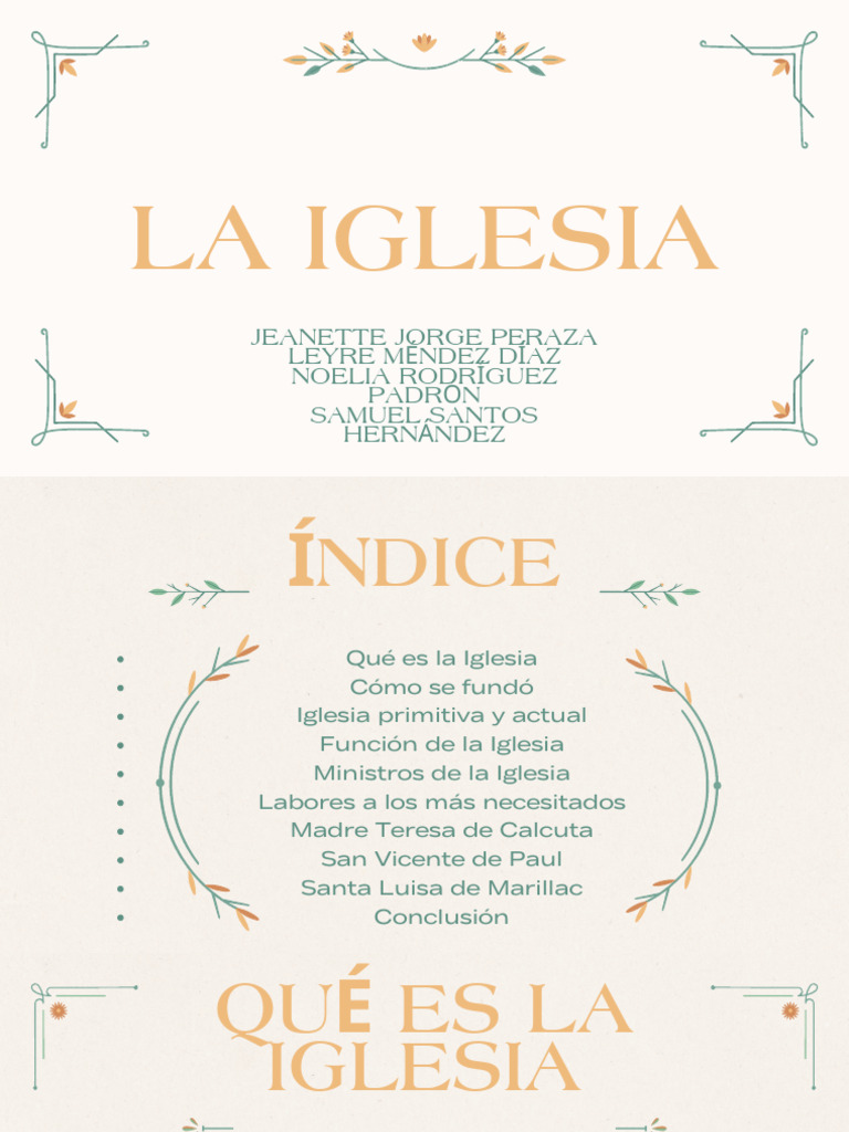 La Iglesia | PDF | Iglesia cristiana | Iglesia Católica