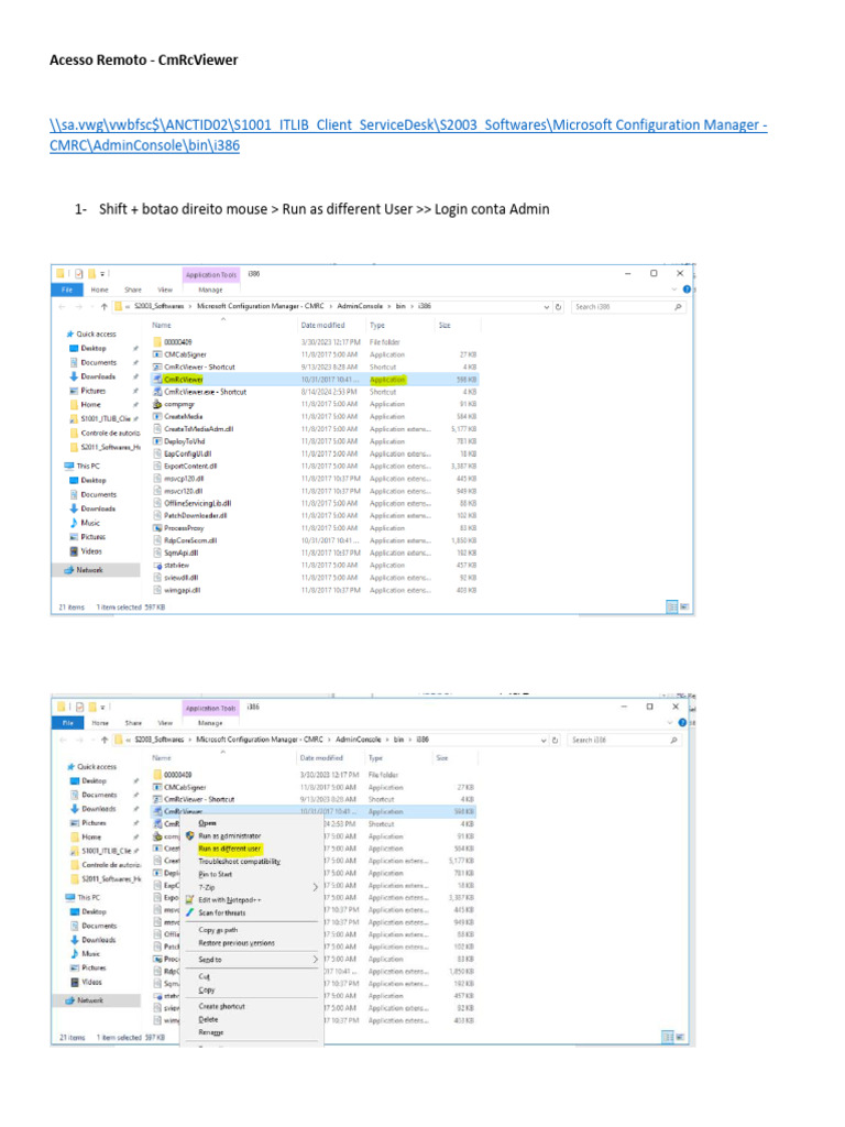 Acesso Remoto com CmRcViewer | PDF | Negócios | Computadores