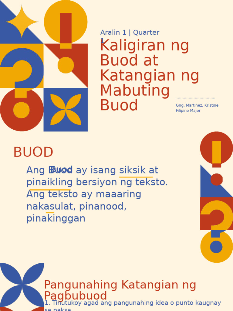 Gr3-Buod-Ppt 20240810 101726 0000 | PDF