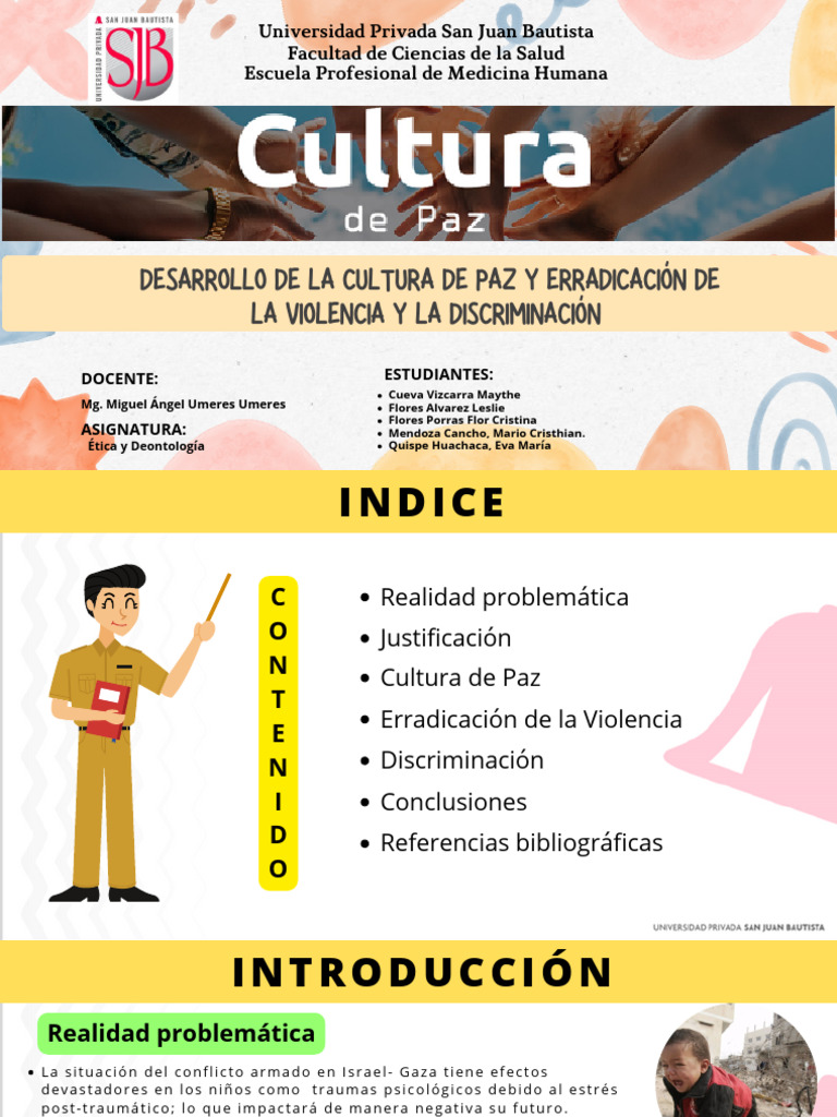 Cultura de Paz y Erradicación de Violencia | PDF | Violencia | Paz