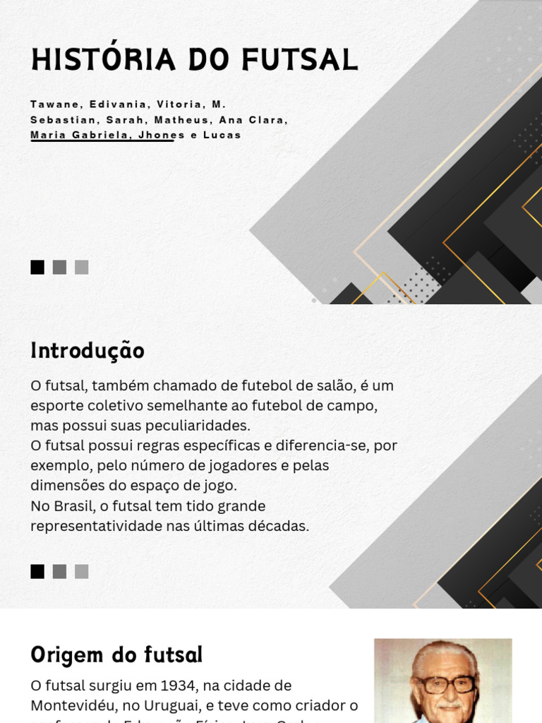Evolução e História do Futsal no Brasil | PDF | Esportes | Futebol