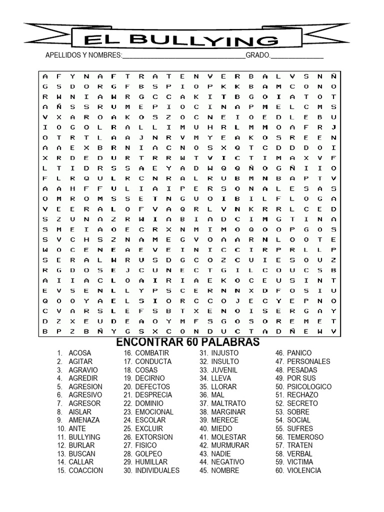 el-bullying-sopa-de-letras-pdf