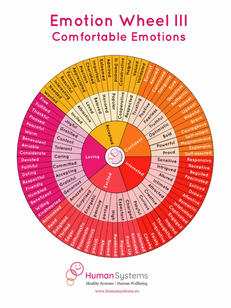 Emotional Understand Wheel CRev. 3.2024 | PDF