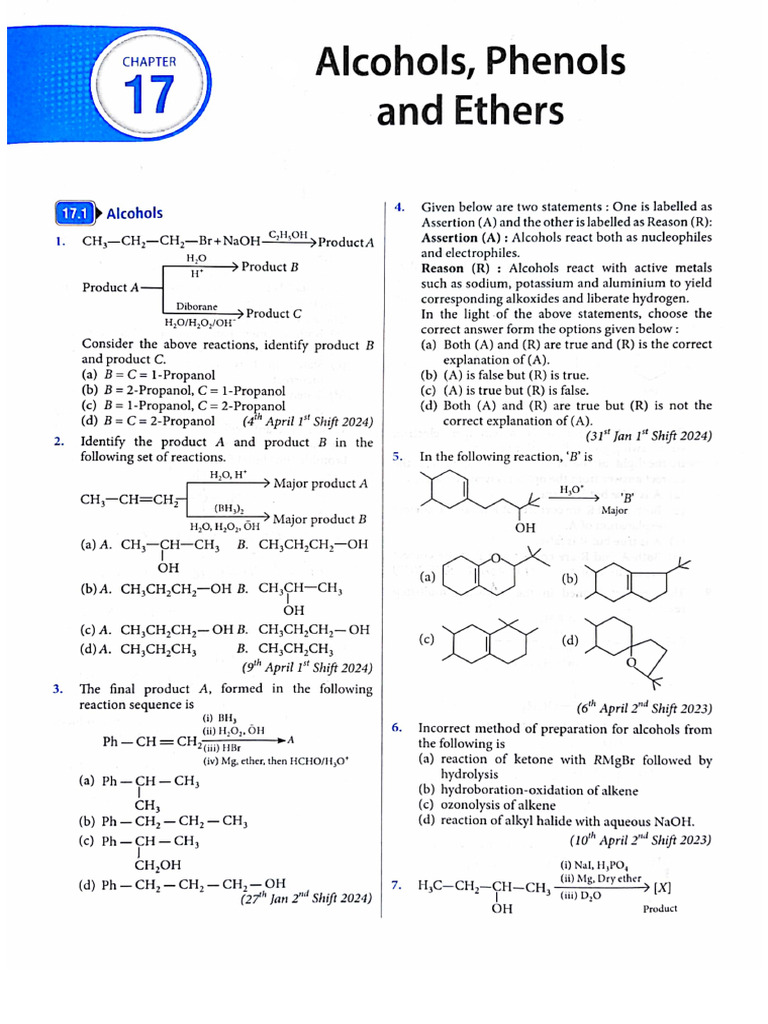 Alcohol & Ether | PDF