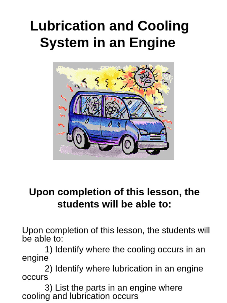 Engine Lubrication and Cooling Systems | PDF | Motor Oil | Engines