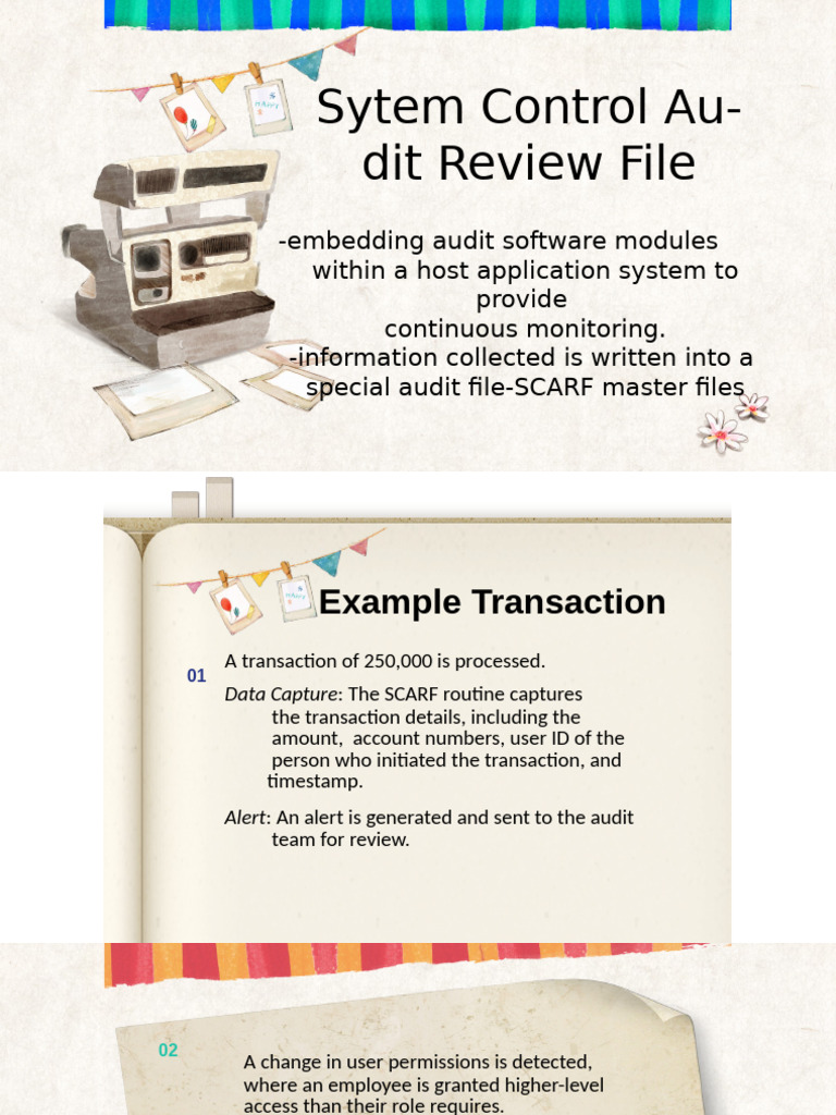 SCARF System Control Audit Overview | PDF | Audit | Enterprise Resource ...