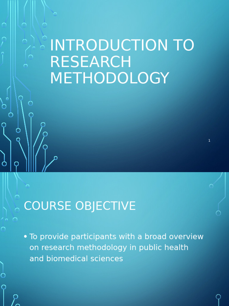 Public Health Research Methodology | PDF | Methodology | Hypothesis