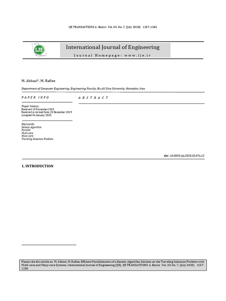 IJE - Volume 33 - Issue 7 - Pages 1257-1265 | PDF | Graphics Processing ...