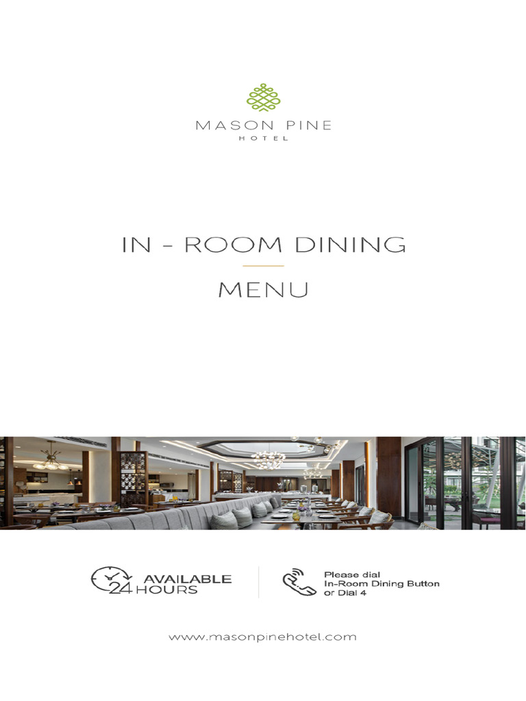 In Room Dining Menu | PDF