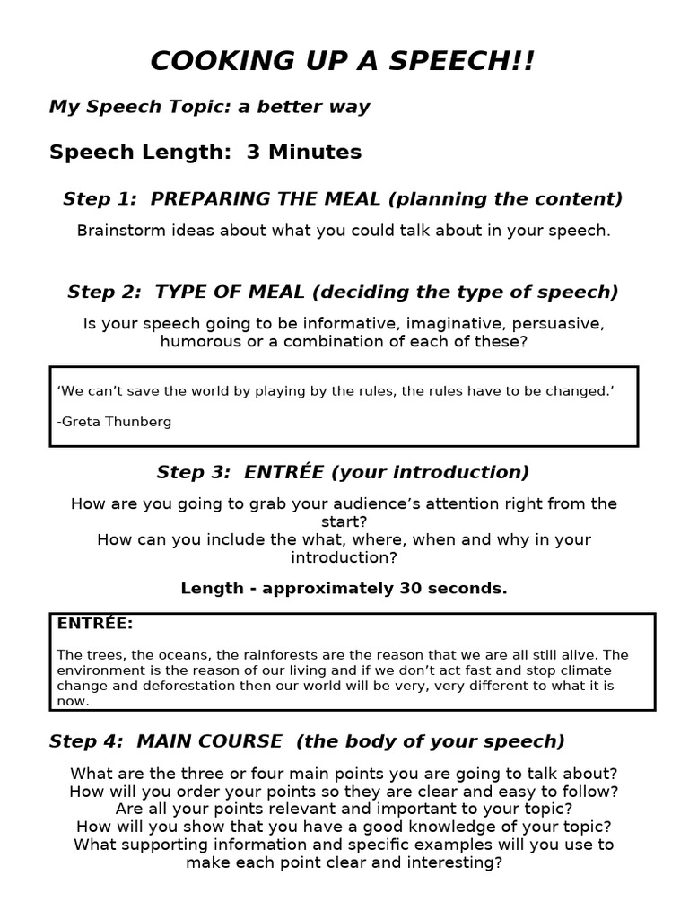Rostrum Cooking Up A Speech | PDF | Fish