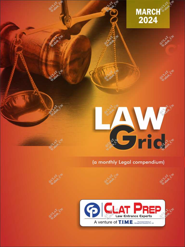 CLAT Prep Compendium - March 2024 | PDF