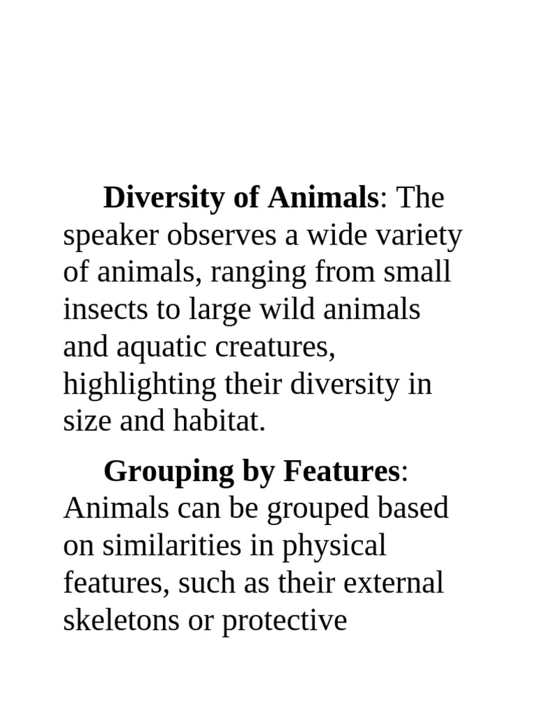 Animal Classification l1 | PDF