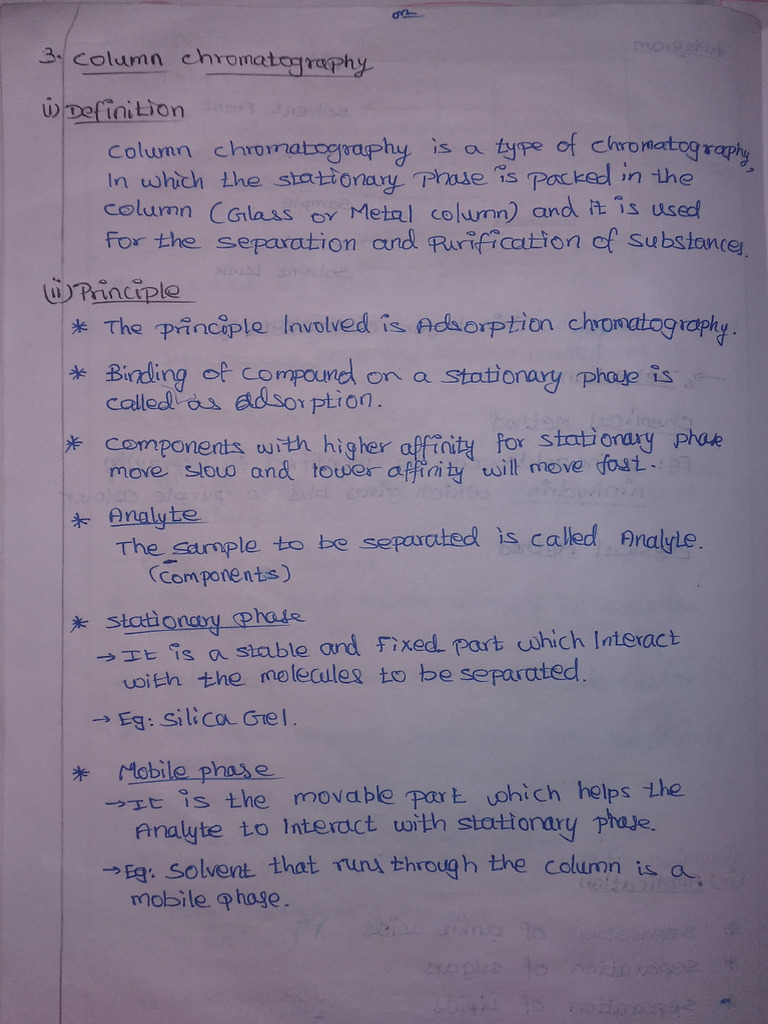 Column Chromatography Overview | PDF | Chromatography | Scientific Method