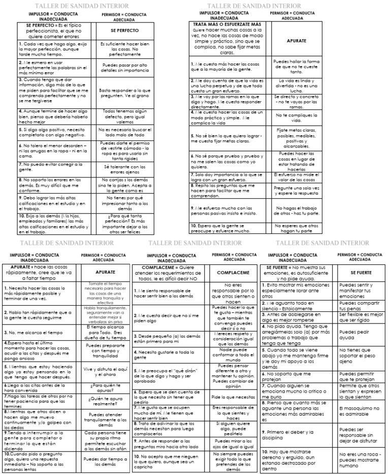 TALLER | PDF | Crecimiento personal y profesional | Relaciones ...