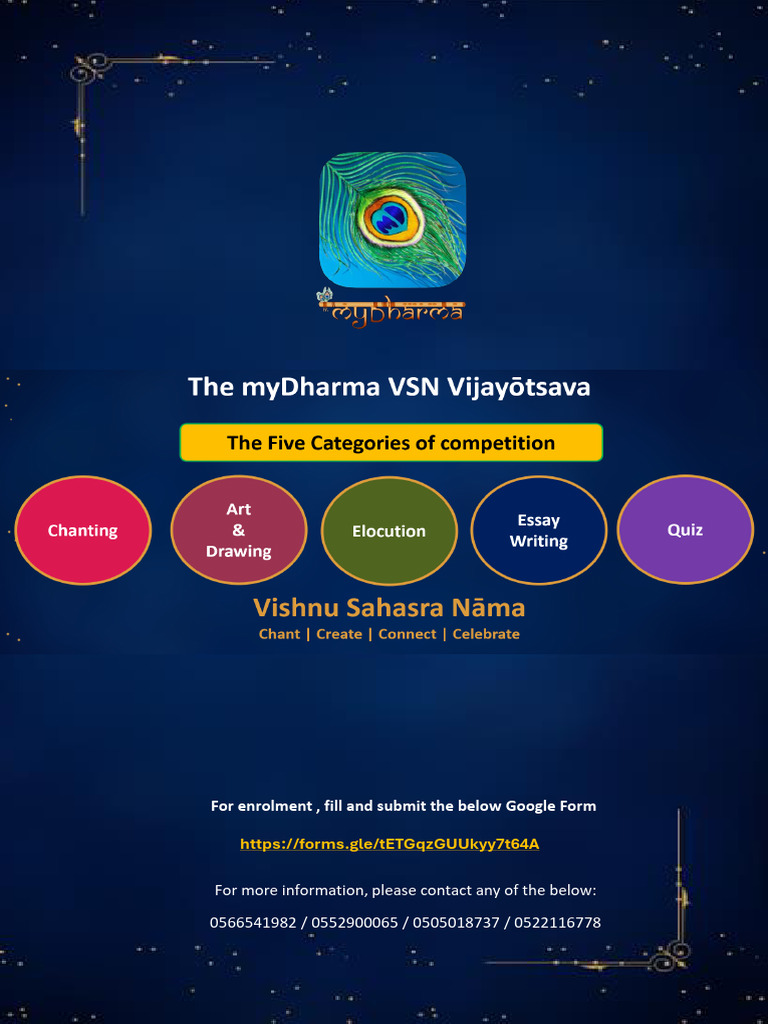 VSN Vijayotsava Participant Details | PDF