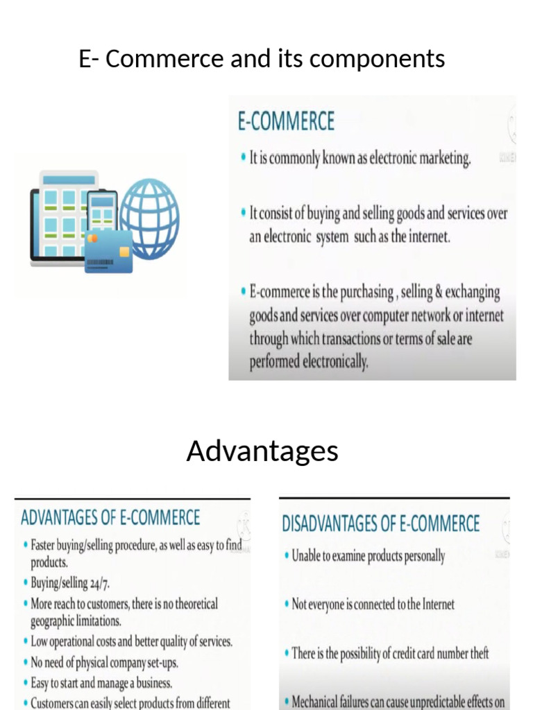E Commerce And Its Components Pdf Computers