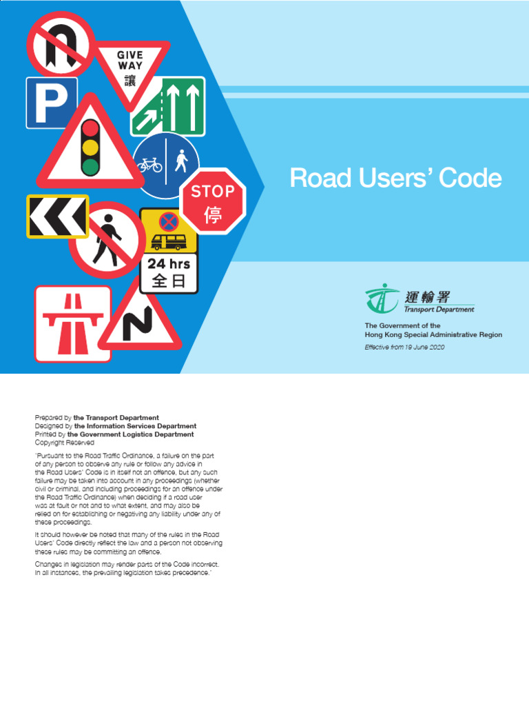 Road Users Code 2020 Eng | PDF | Traffic | Road