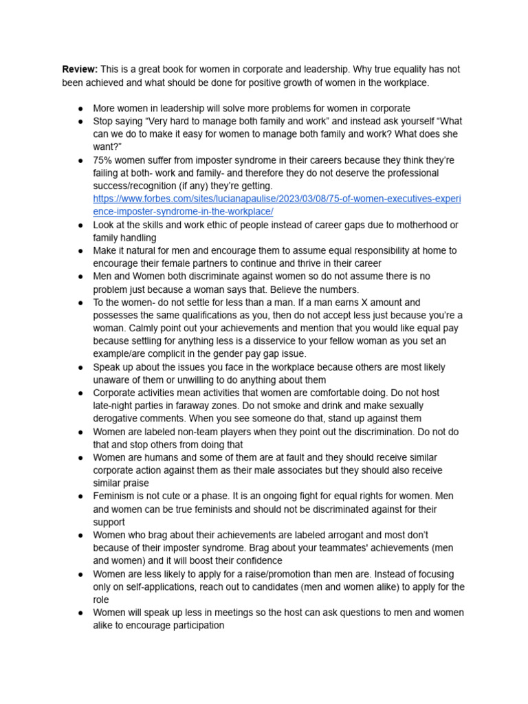 Empowering Women in Leadership Roles | PDF | Gender Studies | Feminism
