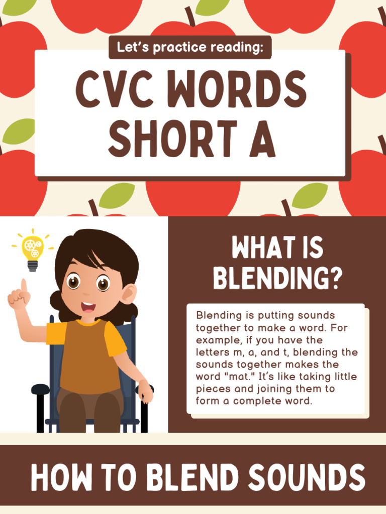 CVC Words Blending Practice Guide | PDF