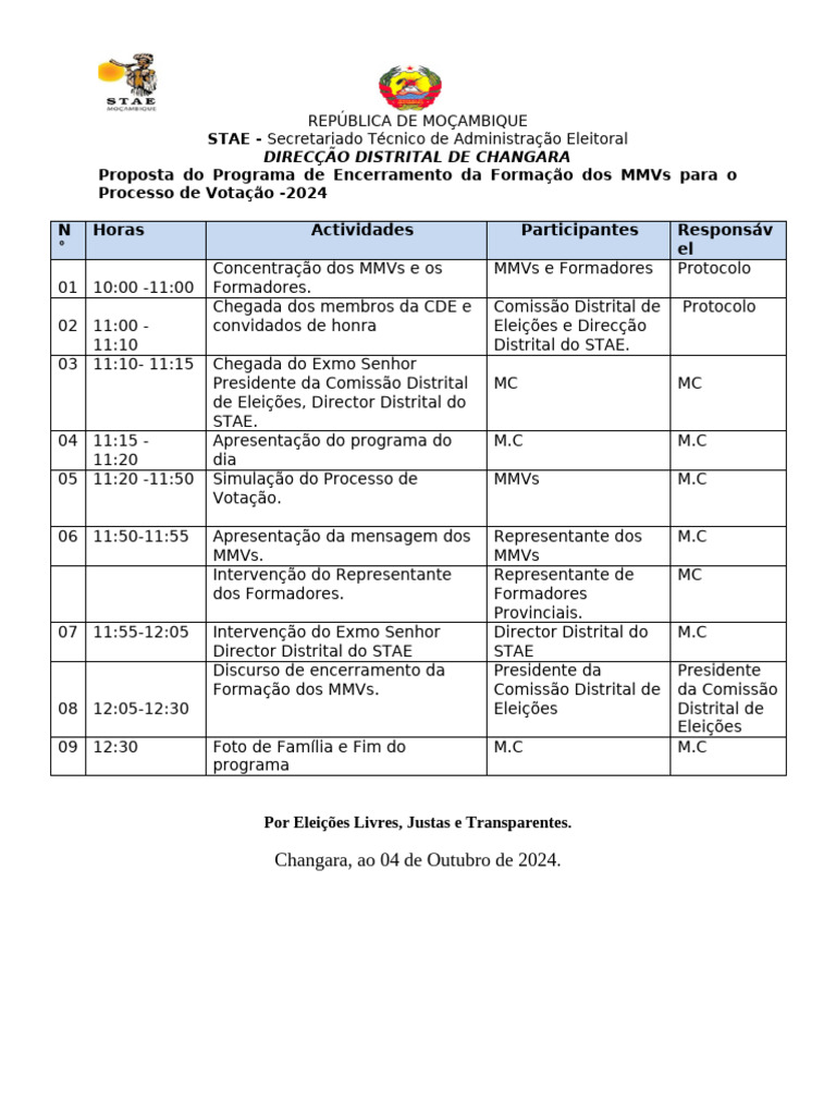 Encerramento da Formação dos MMVs 2024 | PDF