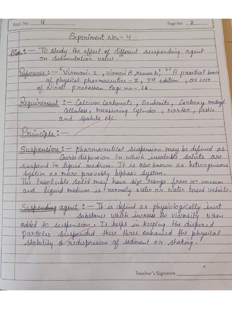 Physical Pharmaceutics Experiment 4 | PDF