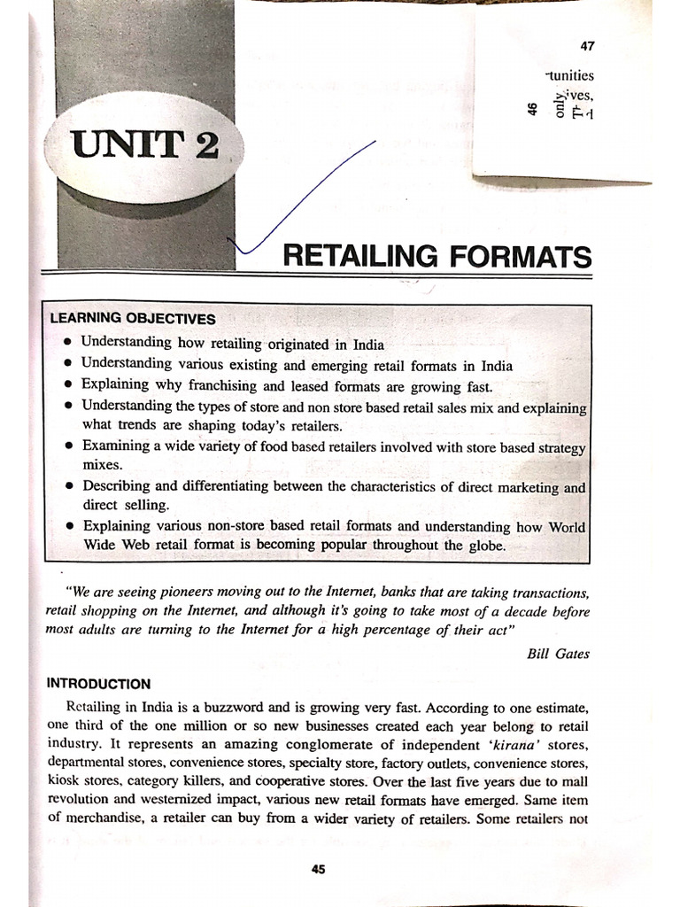 Retail Management Unit 2 | PDF